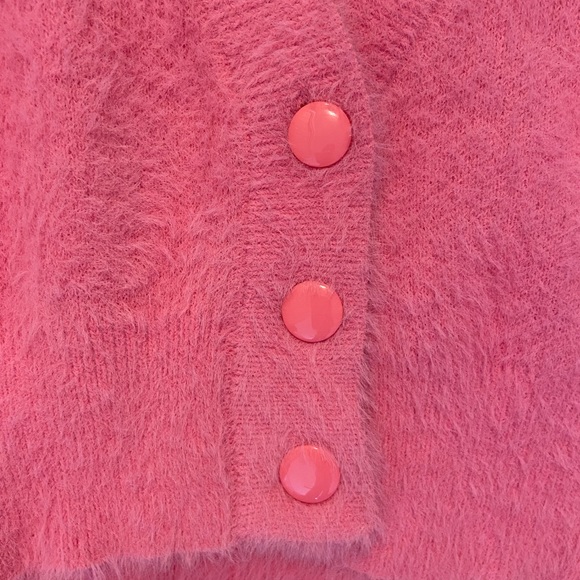 NWOT fuzzy pink sweater - Picture 5 of 5